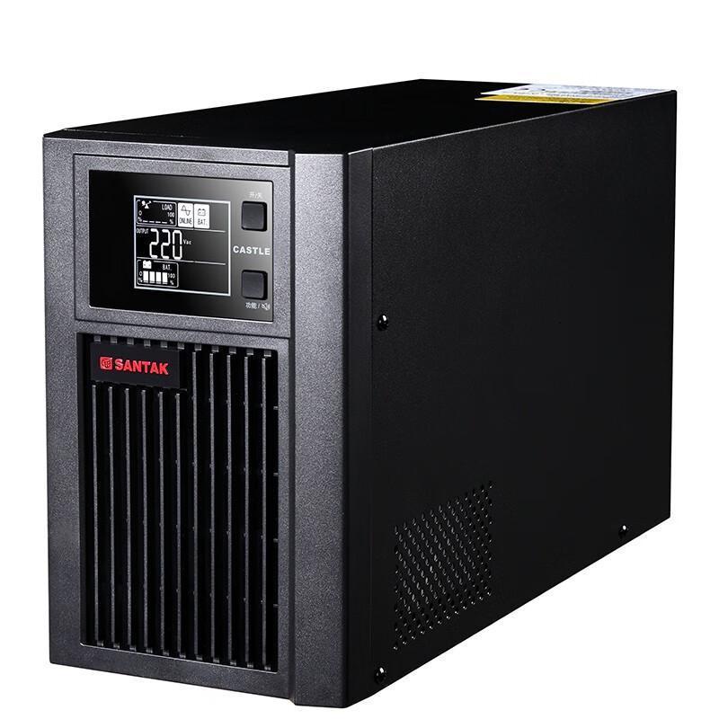 山特UPS不间断电源C1KS (1000VA/800W) 套餐 续航3小时 3节山特100AH蓄电池+电池柜