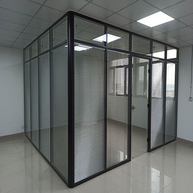 未来之将可定制办公室玻璃隔断墙铝合金钢化中空玻璃隔音墙含安装调试