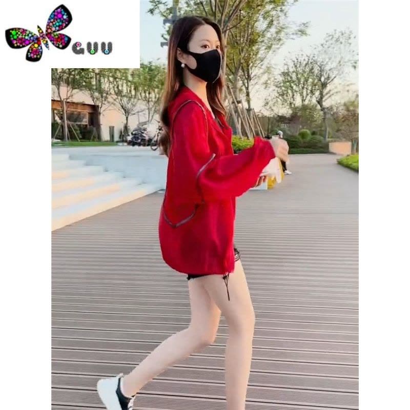 语娄衣夏女款薄外套上衣2023新款宽松休闲户外透气百搭服开衫图片