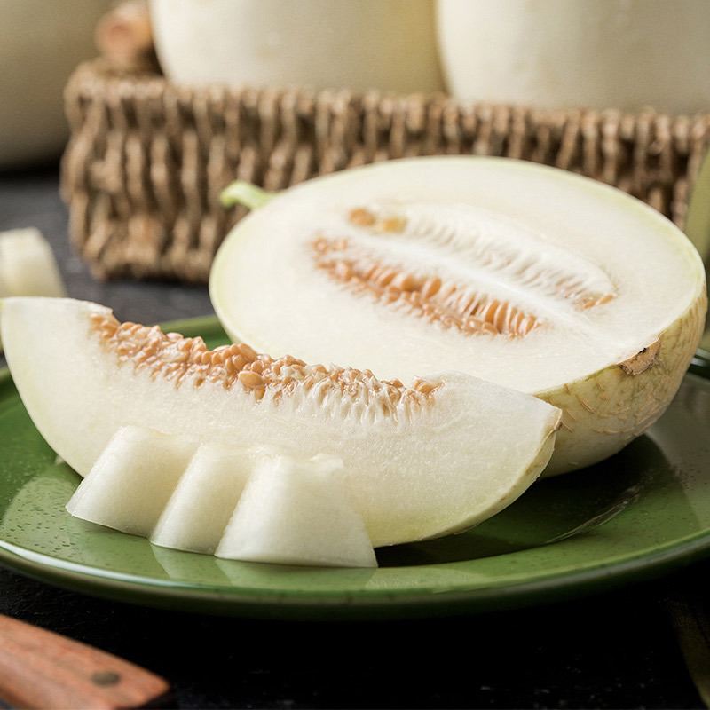 苏宁生鲜山东白金蜜瓜2个600g以上个