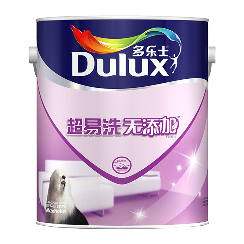 多乐士(Dulux) A663R1 超易洗无添加内墙乳胶漆油漆涂料 墙面修补漆电视背景墙漆