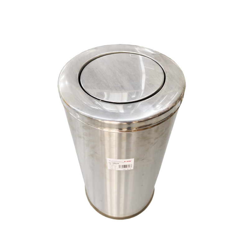 炯毅 垃圾桶垃圾篓厨房办公区纸篓 不锈钢垃圾桶 83cm*48cm 个高清大图