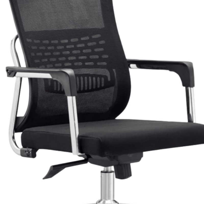 豫龙都 弓形办公椅 网面 把高清大图