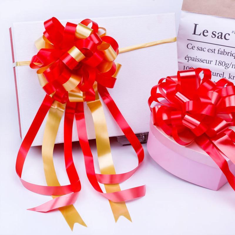 大号婚车装饰手拉花蝴蝶结婚房婚礼布置彩带花球鲜花礼品包装fenghou