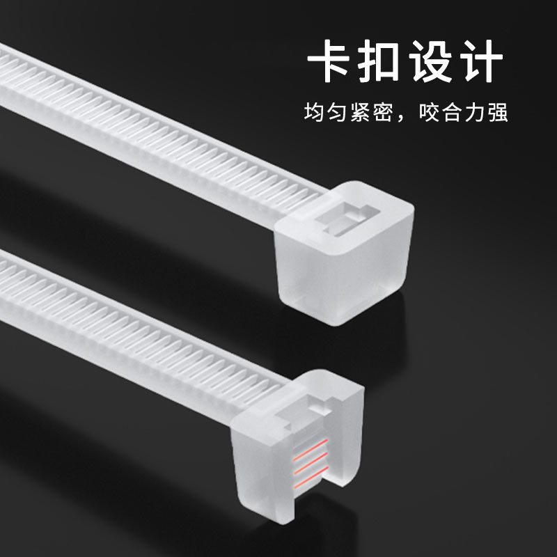 理念 LN-ZD05 多功能理线带绑带 自锁式扎带4*200mm 100根/包 10包