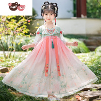 绿彩虹光[蝶恋花]女童汉服儿童夏季连衣裙小女孩夏装中国风古装裙子