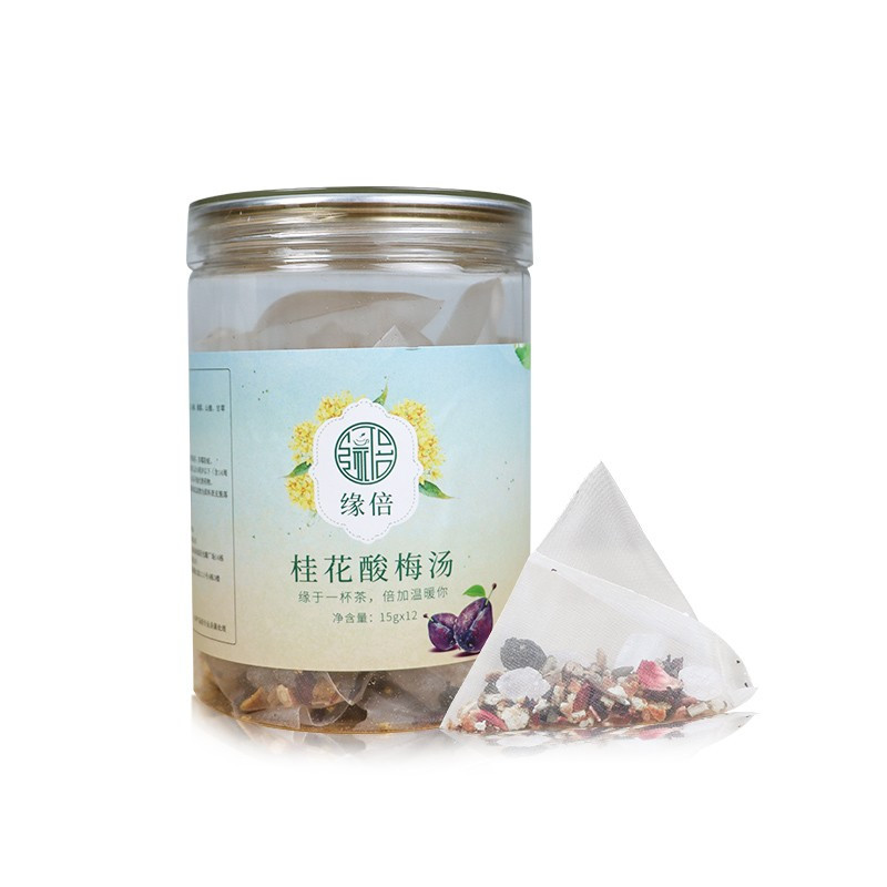 苏宁极物 精 桂花酸梅汤 花果茶酸梅汤茶包乌梅桑葚橘皮山楂代用茶180g