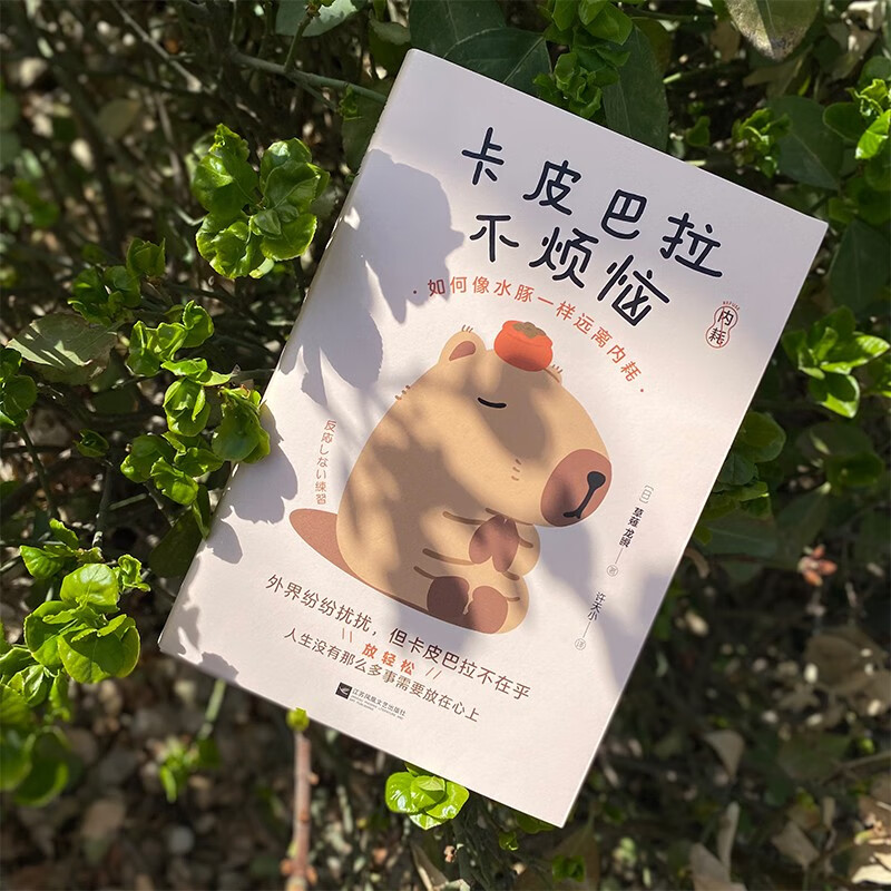 卡皮巴拉不烦恼 [正版]赠豚开心贴纸+台卡卡皮巴拉不烦恼 草薙龙瞬 如何像水豚一样远离内耗 如何平稳心态保持优雅 心灵与高清大图