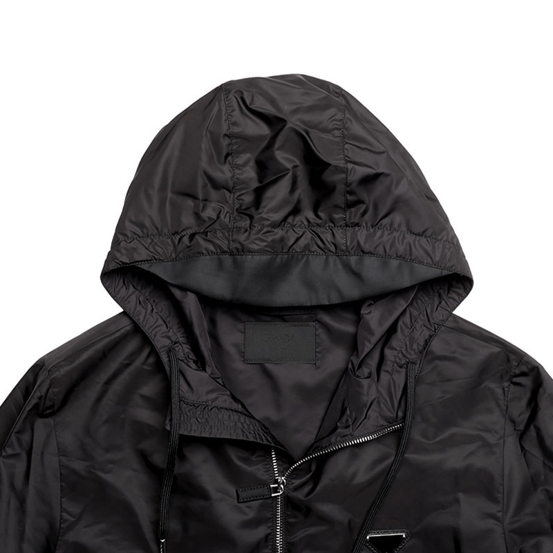 普拉达 prada 男士re-nylon连帽拉链夹克外套sgc220 1wq9 s 231