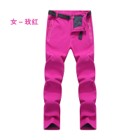 凯仕达K.SHIDA凯仕达加厚加绒冲锋裤情侣加大码登山裤保暖裤徒步登山软壳裤