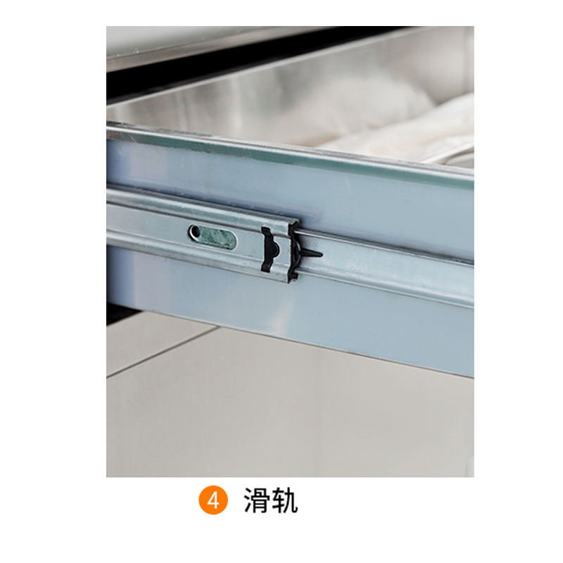 风雷动不锈钢文件柜档案柜资料柜器械柜储物柜仪器柜201全不锈钢四斗矮柜
