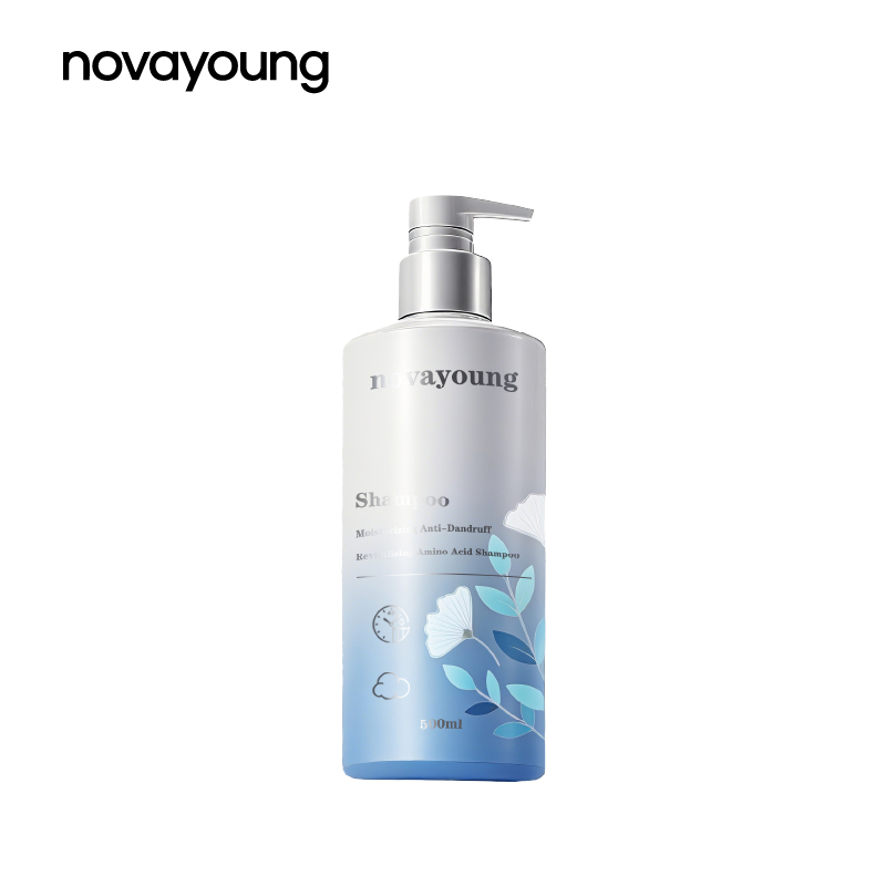 novayoung N1002水润去屑焕活氨基酸洗发露500ml 洗发露(计价单位:瓶)蓝白色