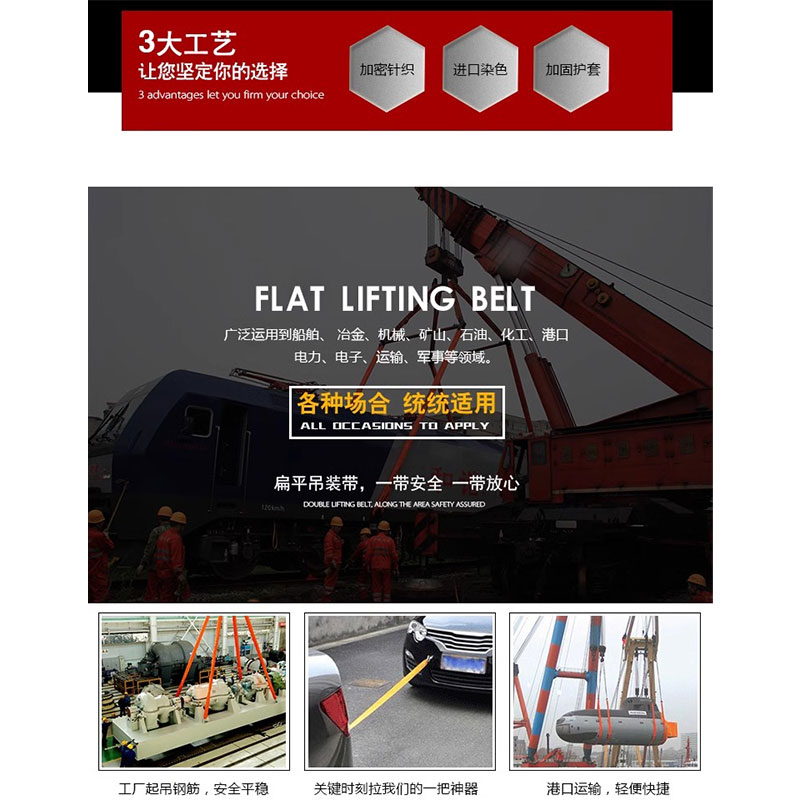 扁平吊装带 3T2米高清大图