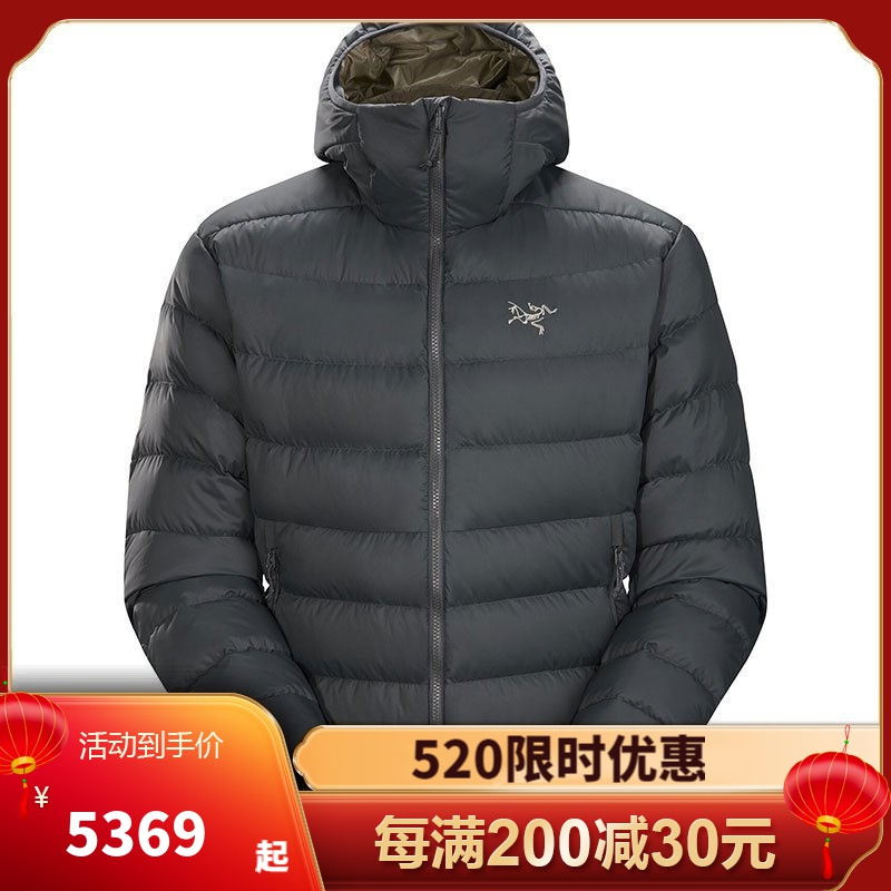 始祖鸟arcteryx男士thoriumarhoody750鹅绒冬季保暖轻便连帽羽绒服