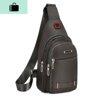 防水胸包2019新款韩版男包牛津帆布胸包单肩包后背包潮流小挎包NEWLAKE 灰色