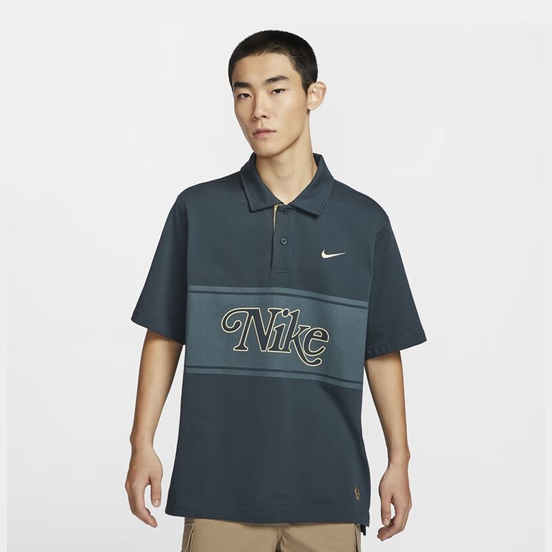 耐克男子短袖翻领POLO衫夏季新款复古百搭休闲运动T恤HM4456-478