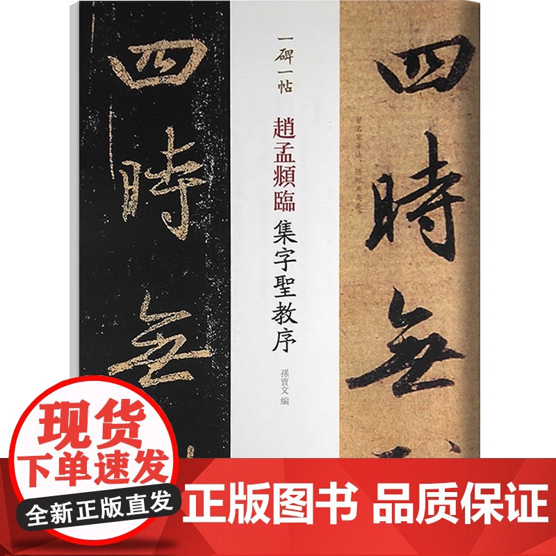 赵孟頫临集字圣教序 一碑一帖对照 毛笔软笔行书碑帖临摹字帖 附繁体旁注 孙宝文编碑帖 对照临习 上海辞书出版社高清大图