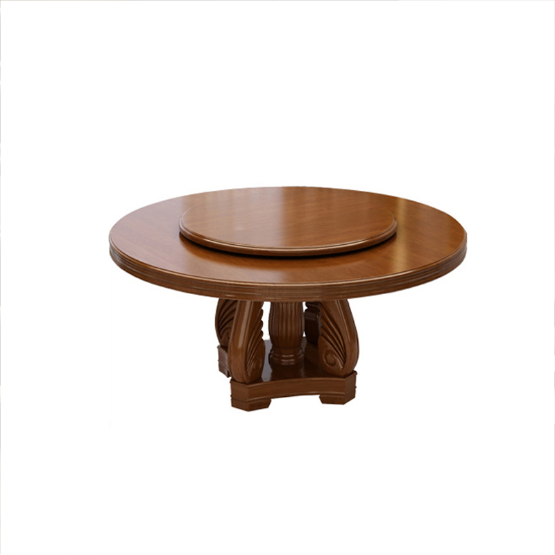 帝德龙实木圆桌餐桌CZ-M1 1500*1500*740mm高清大图