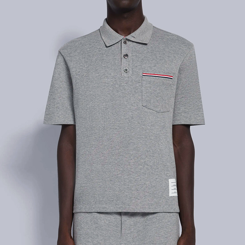汤姆·布朗 thom browne 男士棉质短袖polo衫mjp171a j0029