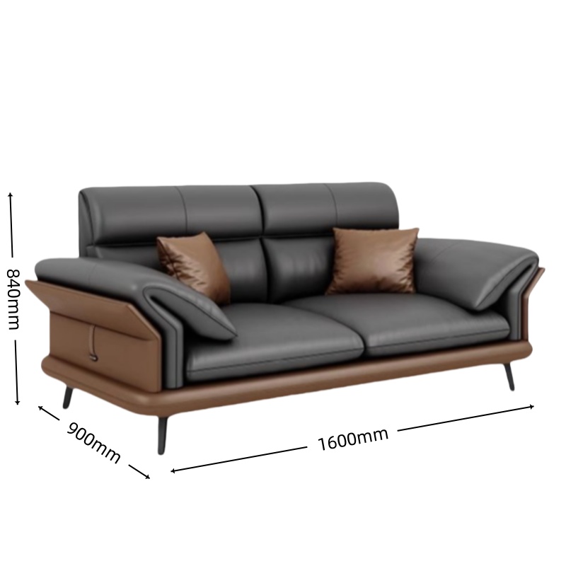 智叶舟沙发双人位1600*900*840mm张高清大图