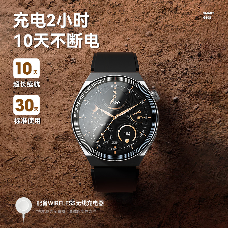 [全智能NFC支付]didoY30智能通话手表监测血糖心率血压GT3蓝牙可接打电话NFC手环老人健康运动多功能男士款高清大图