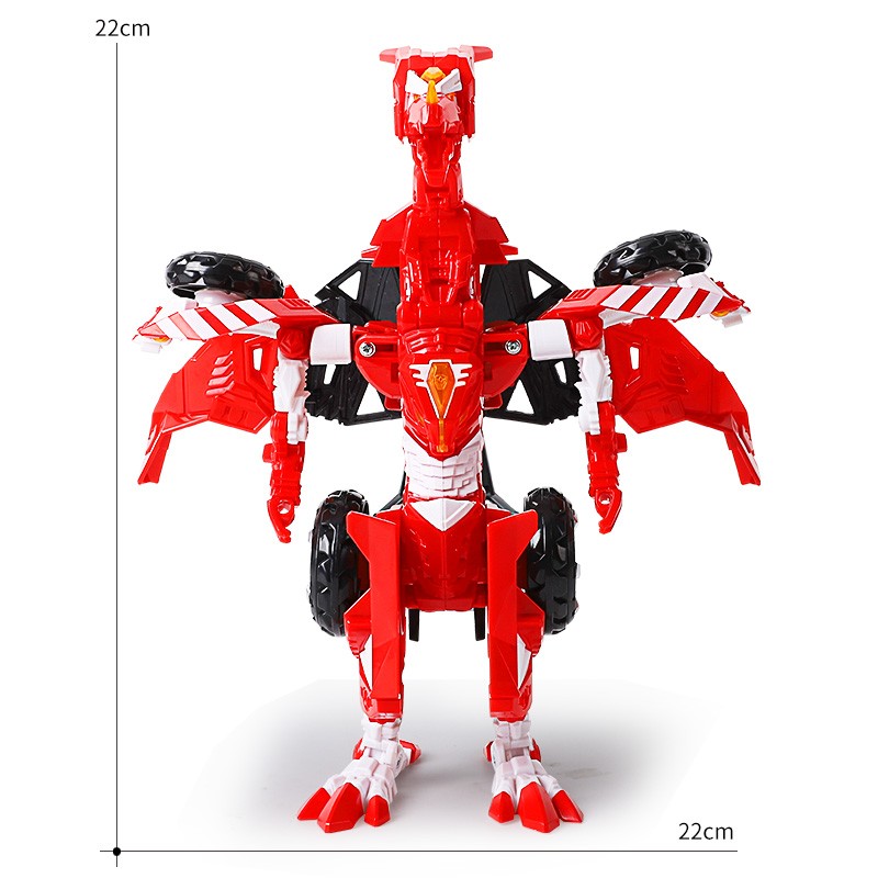 买奇酷咖宝车神变形汽车儿童变形机器人玩具小男孩小女孩赛车变形车 精英版 救援飞龙HCL013高清大图