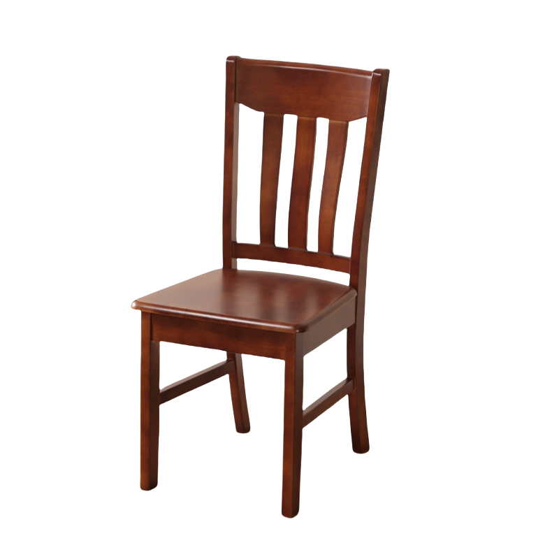 蕃蒂实木椅胡桃色把高清大图