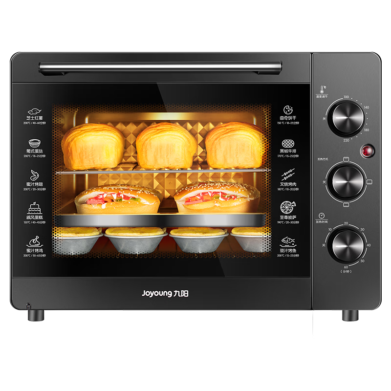 九阳(joyoung) 电烤箱家用商用烤箱32l大容量多功能烤炉箱受热均匀