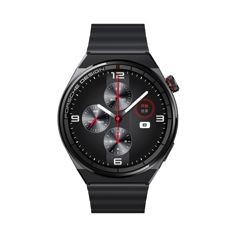 华为/huawei watch gt 3 保时捷设计款 黑色钛金属表带 智能手表 运动
