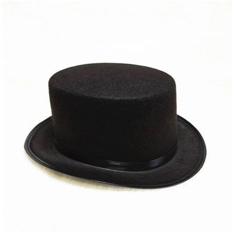 礼帽绅士帽成人儿童舞台表演演出魔术师帽 儿童款帽子高10lm帽围54lm