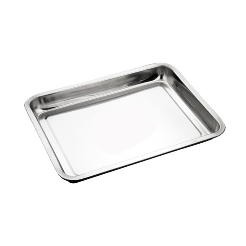 食品级不锈钢方盘托盘 40*30*2cm 0.4厚 1个