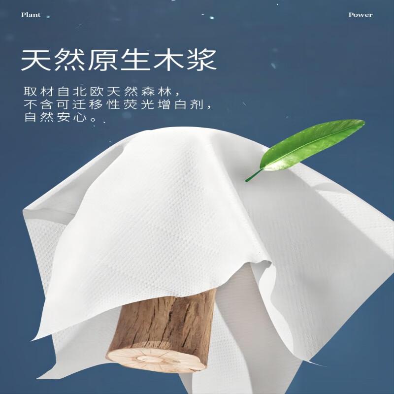 植护纸面纸蝴蝶结抽纸4层100抽*10包