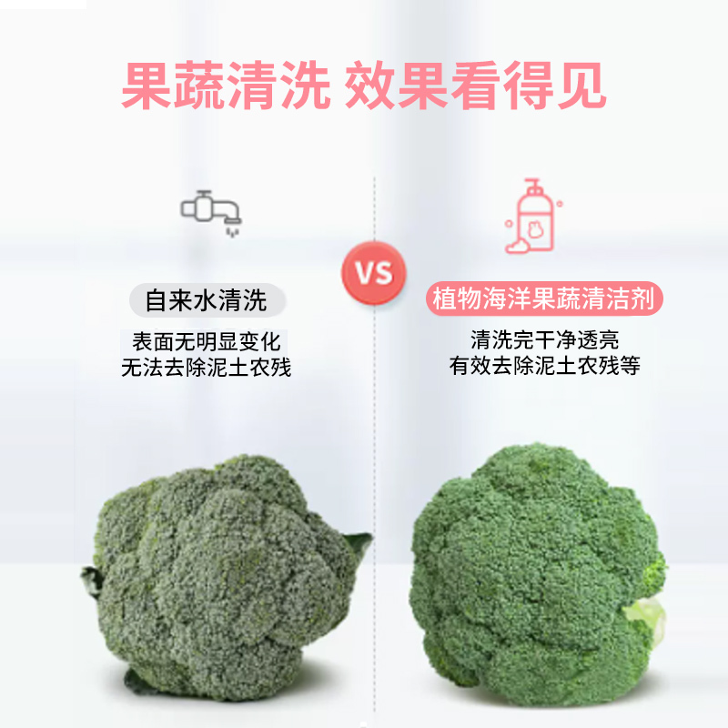 植物海洋 餐具清洗剂 1L*2瓶装 植物本香