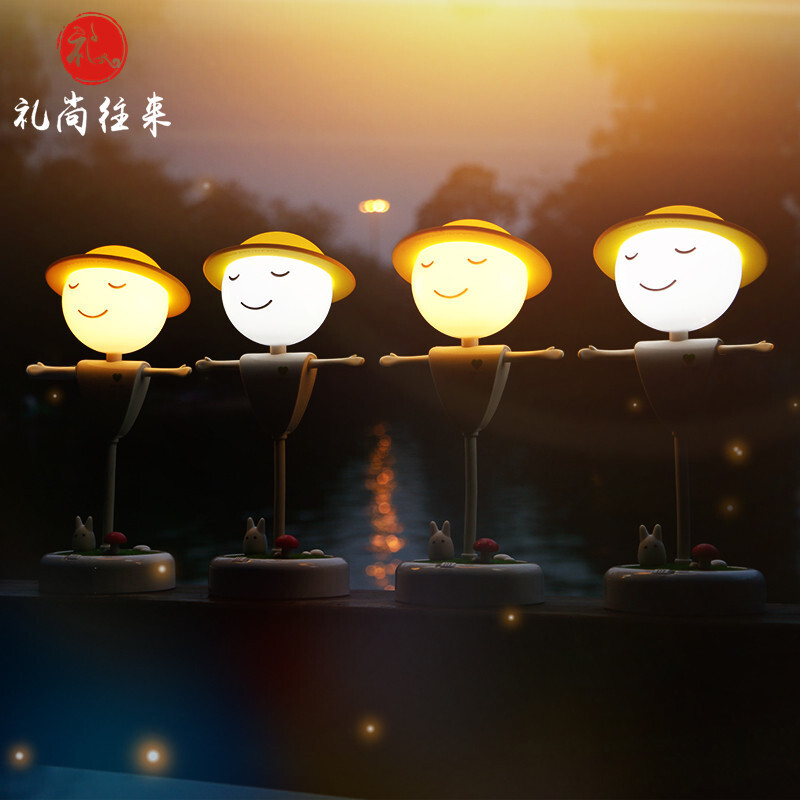 林檎生日女生圣诞节送女友女朋友创意台灯感应小夜灯幼儿园奖励小朋友抖音送同学女孩小孩子实用礼品送女朋友老婆生日礼物送女朋友