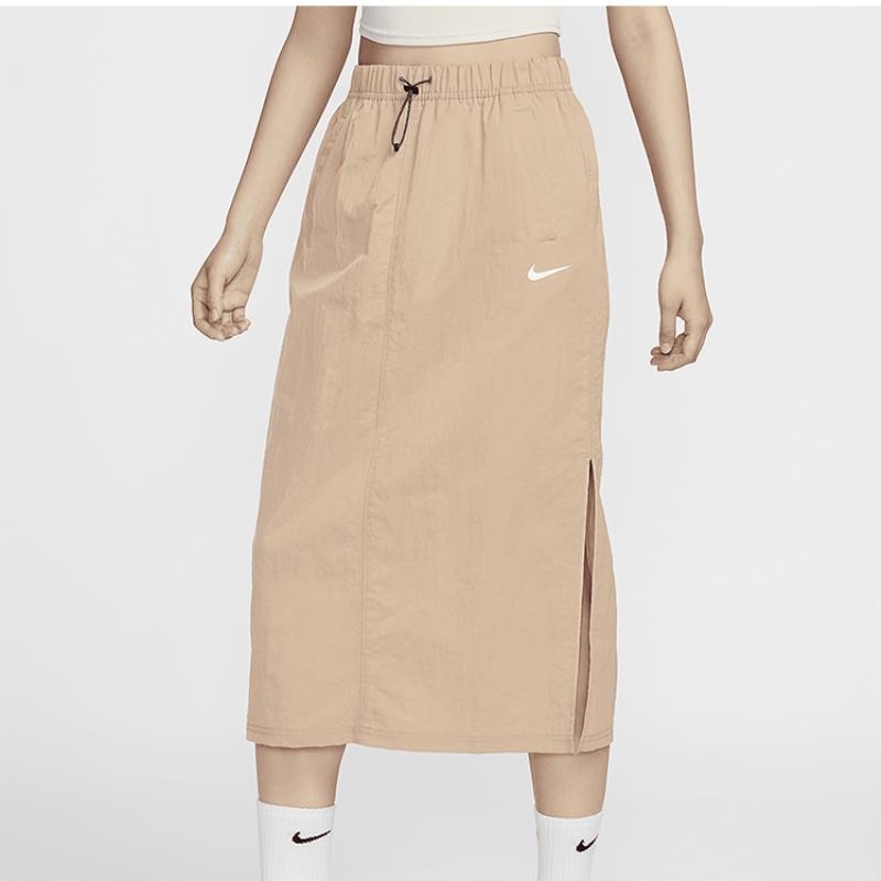 NIKE耐克裙子运动休闲透气梭织女裙半身裙DM6250-200 D