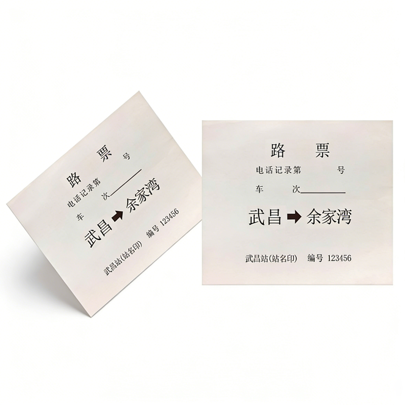 华夏京铁城 路票 88*75mm 张高清大图