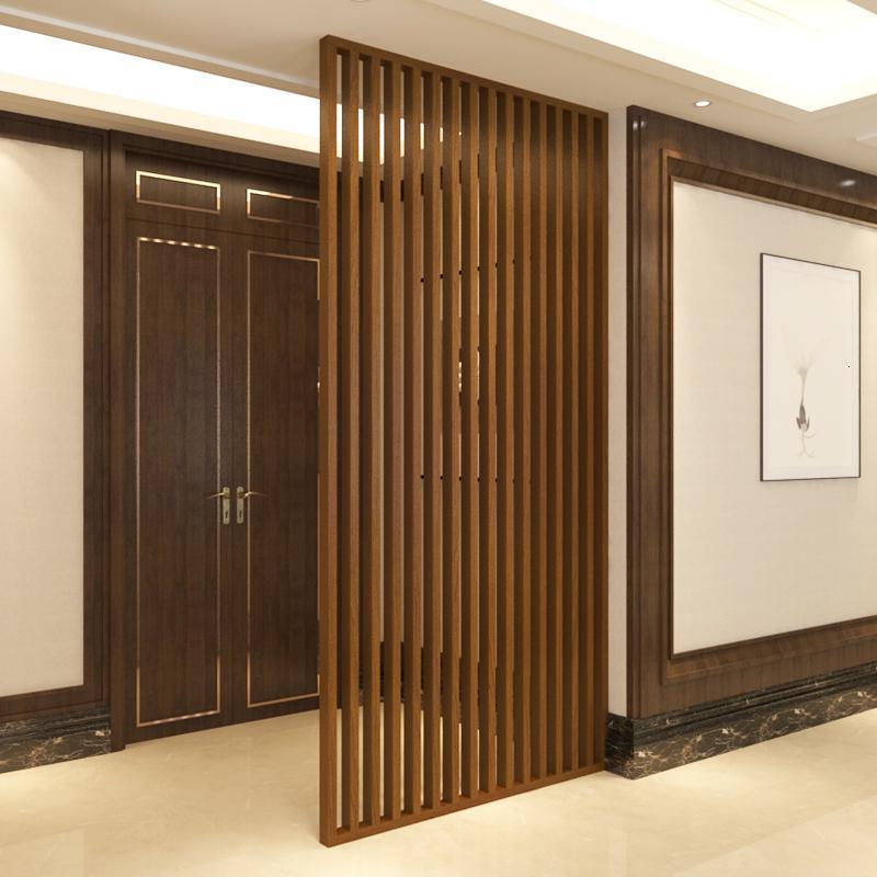 新中式玄关隔断实木屏风栅栏装饰客厅茶楼酒店现代简约座屏定制白蜡木