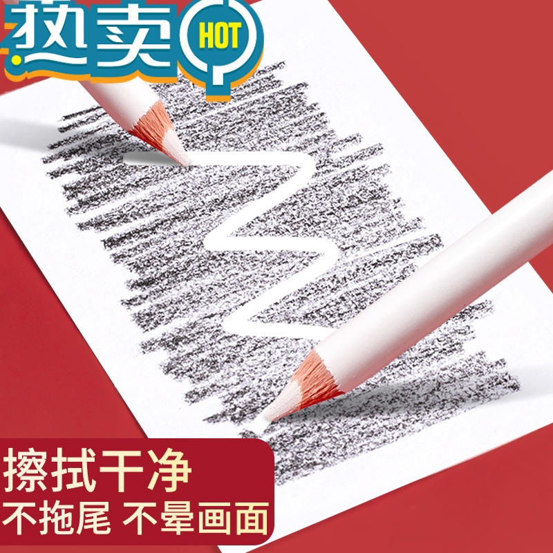 绿彩虹光捷克酷喜乐素描高光尼奥尼美术生专用笔形铅笔擦笔细节绘画专用笔型笔式象皮卡西米尔学生 [酷喜乐]橡皮笔1支装(送卷