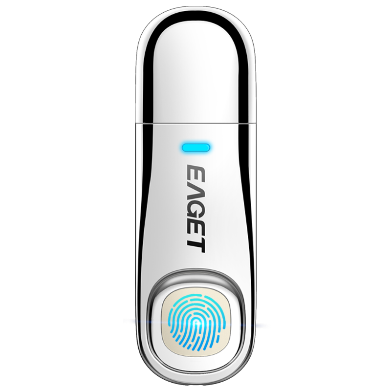 忆捷(Eaget) FU60 USB3.0 指纹加密U盘 防泄密 隐私安全保护 商务办公优盘全盘加密128GB