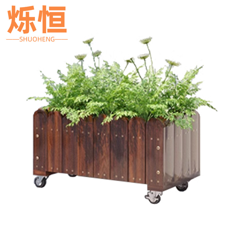 烁恒花箱 户外花箱60*30*30cm个