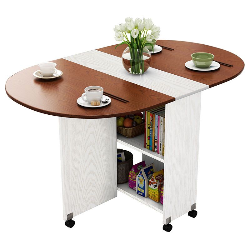 桌子伸缩折叠餐桌小户型简约吃饭桌子宜