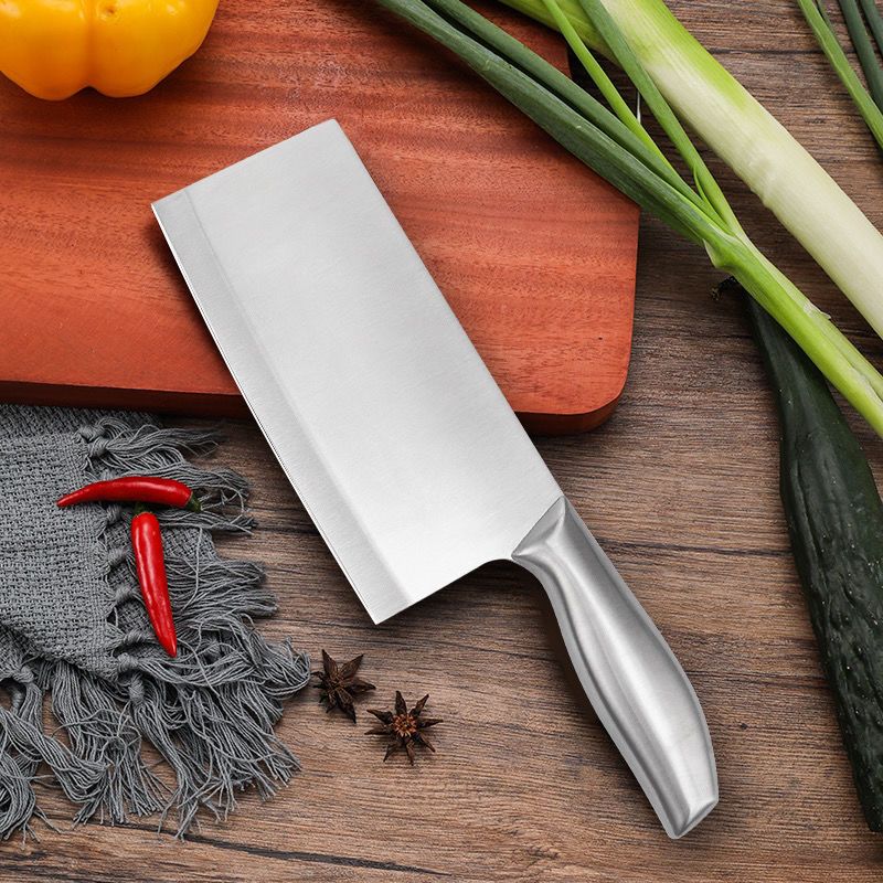 厨房家用不锈钢菜刀切片刀斩骨刀水果刀套装锋利全钢免磨两用刀不锈钢