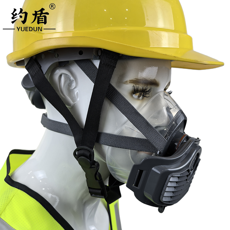 约盾 硅胶单滤盒防尘呼吸器半面罩 YD8200/个高清大图