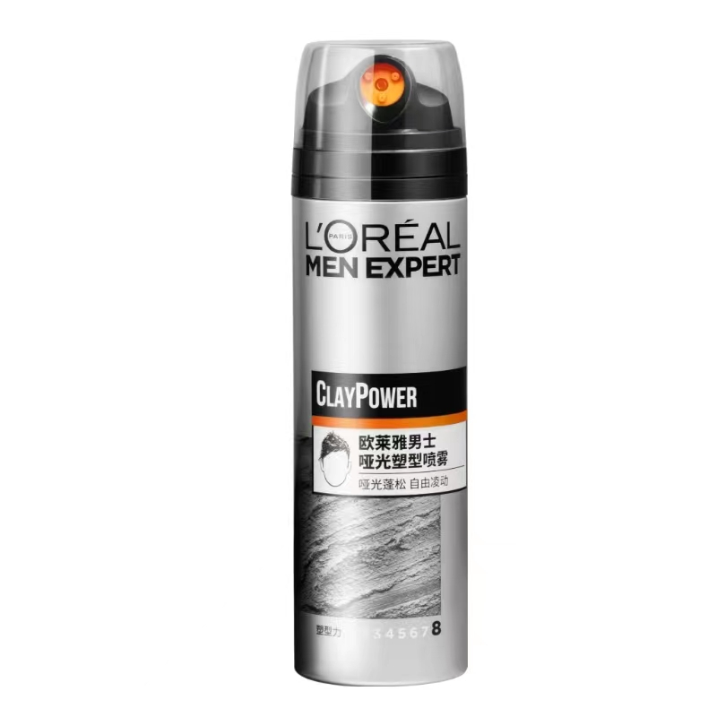 欧莱雅(LOREAL)男士造型哑光塑型喷雾200ml(发蜡发泥发膏发胶造型 哑光定型喷雾)