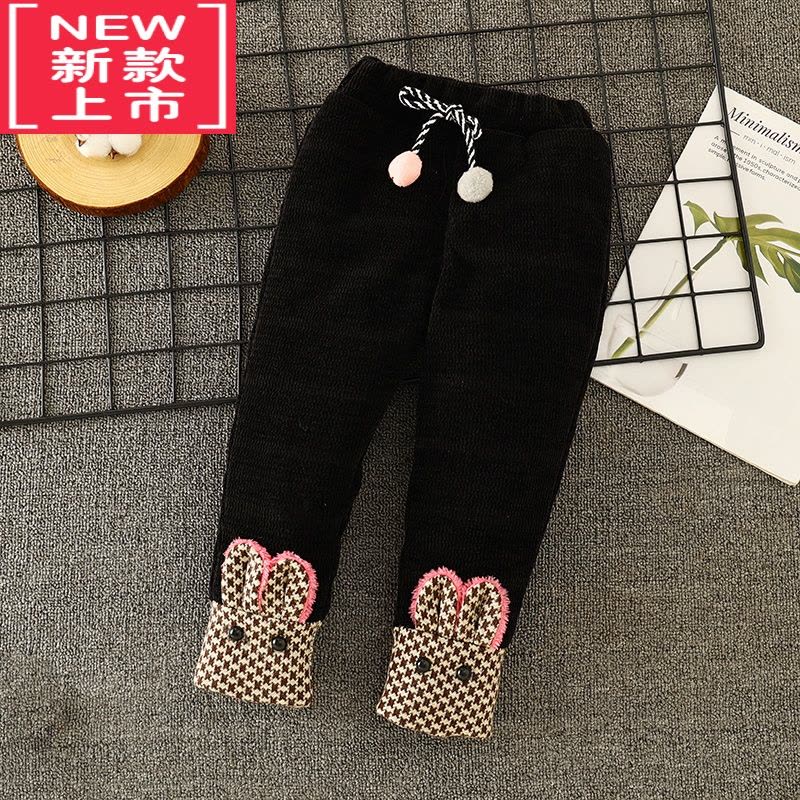 可莉允女童棉裤外穿男童冬季加绒裤子儿童加厚保暖三层夹棉超厚北方过冬保暖裤图片