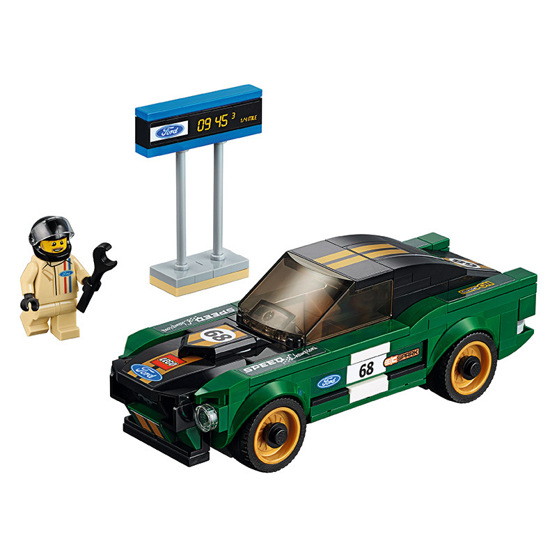 LEGO 乐高 Speed赛车系列 1968款福特野马 LEGC75884 塑料积木玩具 6-14岁 100-200块
