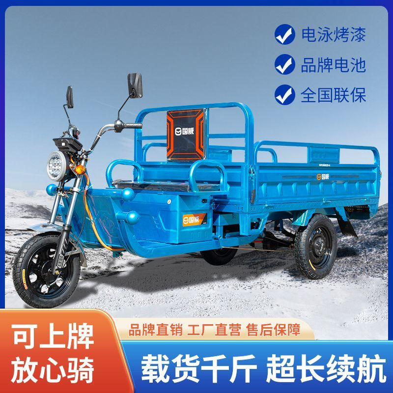 国威三轮车GW1800DZH-6【农用版】1.8*1.1米车厢 1000W电机+60V32A电池