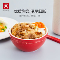 双立人ZWILLING进口抗菌健康碗陶瓷光滑易清洗轻奢设计双立人 03碗陶瓷碗套装家用餐具套装 彩虹碗6件套