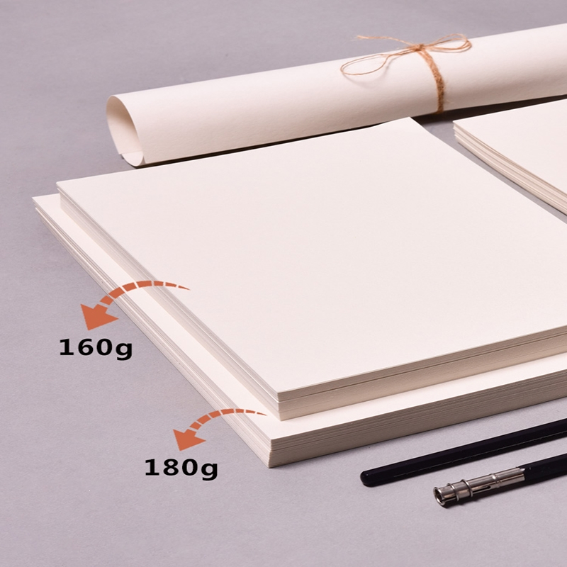 如华福禄200张加厚美术8k素描纸160g速写纸绘画铅画纸4ka416k八开小