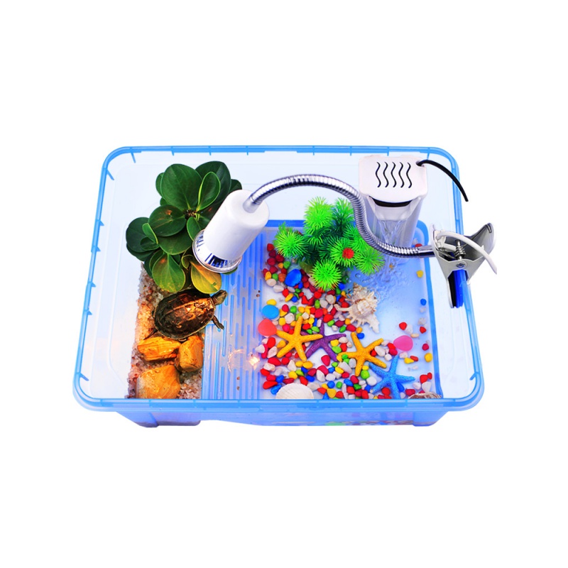 别墅乌龟缸带晒台养饲养巴西专用家用盒盆养龟箱大型小型鱼缸造景高清大图